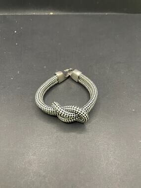 Lemon & Line Handcrafted Nautical Rope Knot Nantucket Black Bracelet